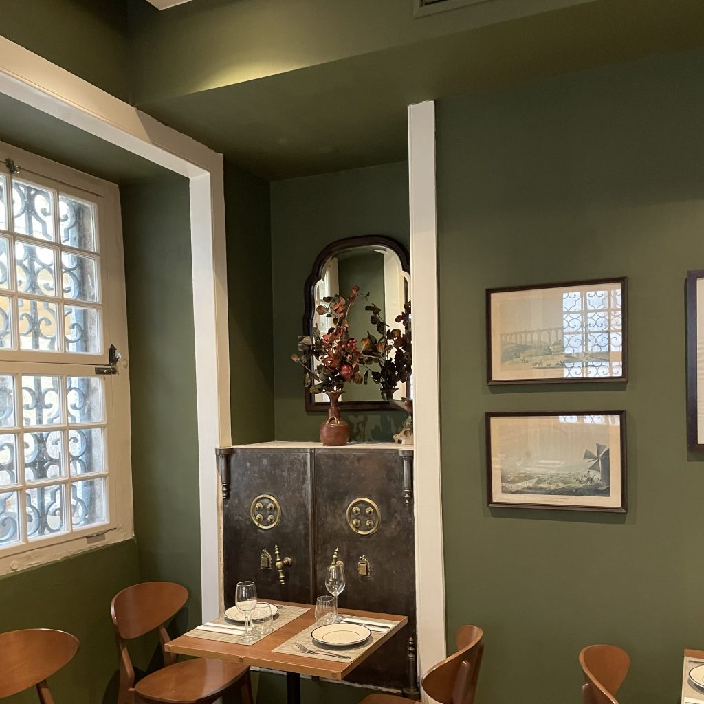 Interior of Tasca do Dias Portuguese restaurant